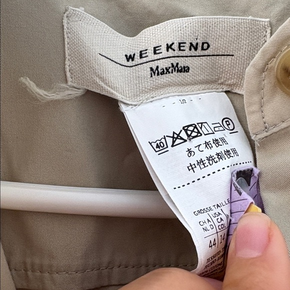 MaxMara Weekend 100% cotton Khaki Shirt Dress Sz 14 - Picture 4 of 8